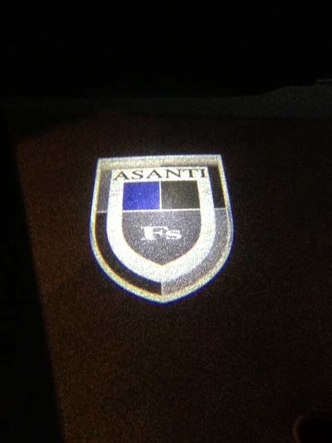 Asanti logo LED door light